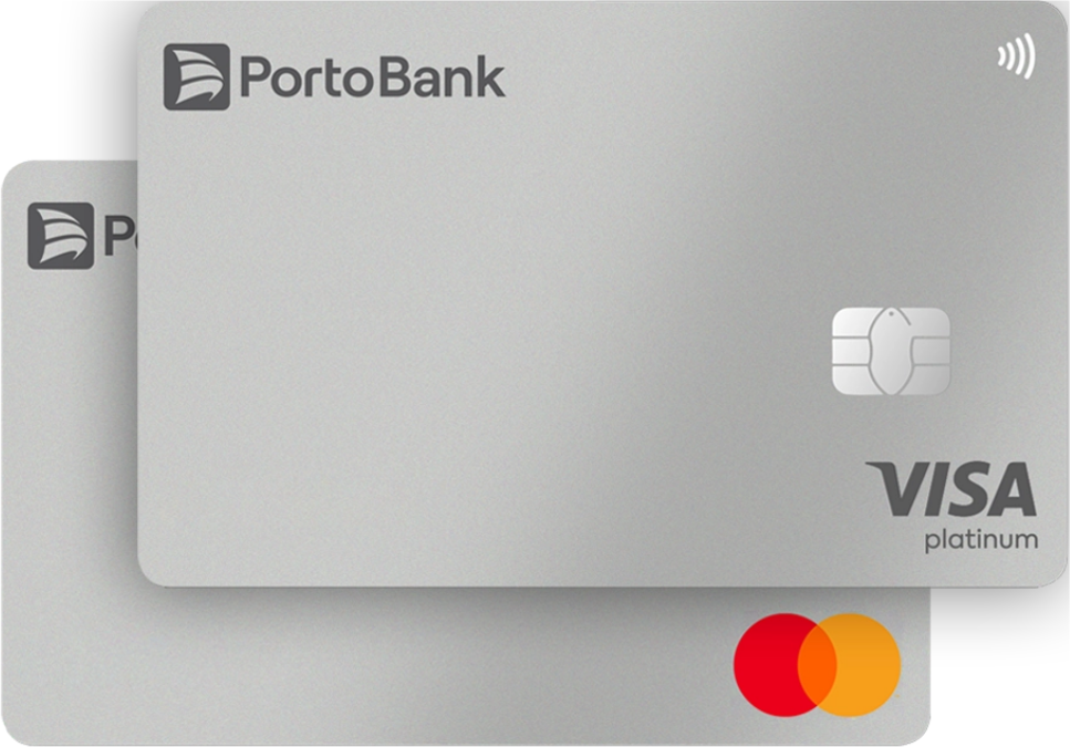 Cartão Porto Bank Platinum oficial em destaque